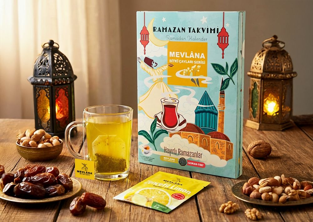 Mevlana Çay Ramazan Takvimi Karışık Bitki Çayı Seti (90 Adet)