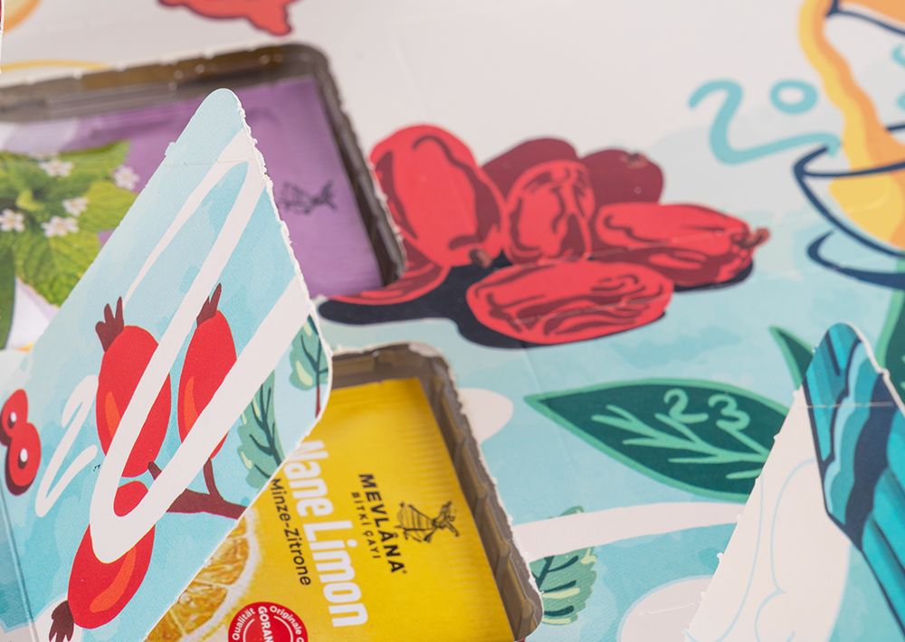 Mevlana Çay Ramazan Takvimi Karışık Bitki Çayı Seti (90 Adet)