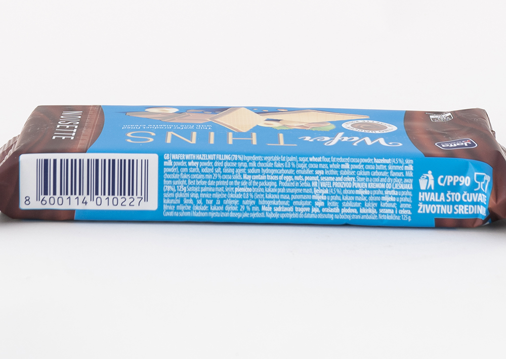 Jaffa Wafer Thins Haselnussschokolade - Fındıklı Çikolatalı Gofret 125gr