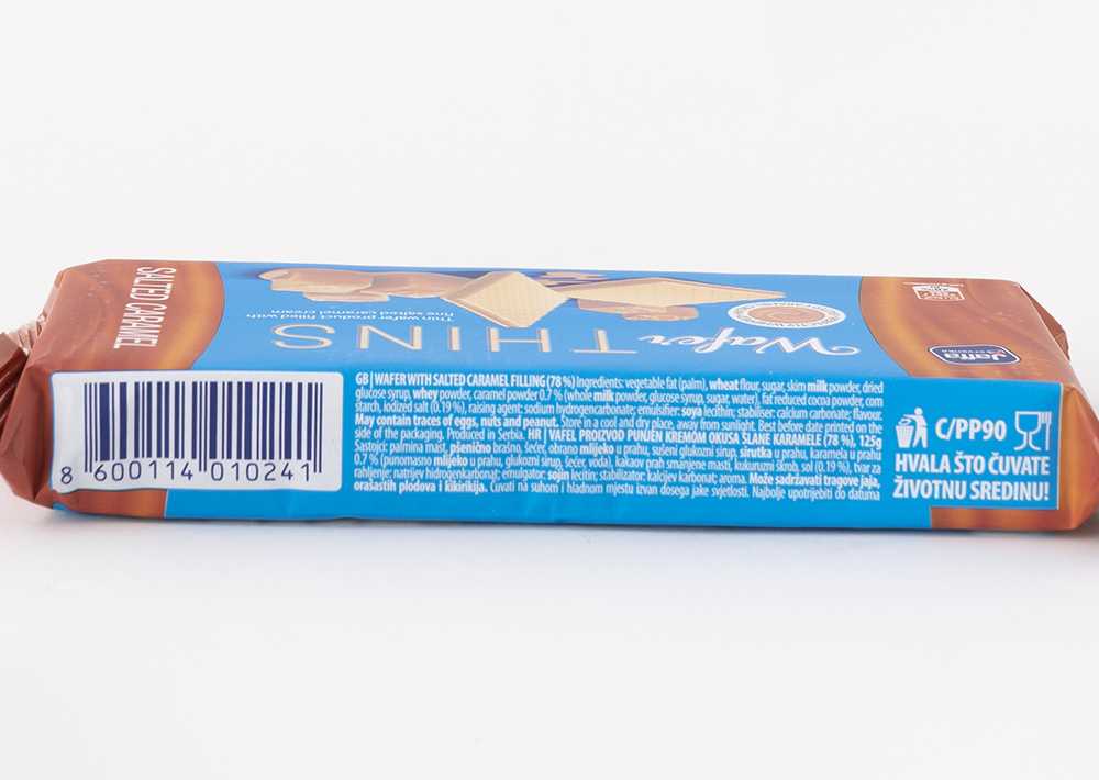Jaffa Wafer Thins Gesalzener Karamell - Tuzlu Karamelli Gofret 125gr