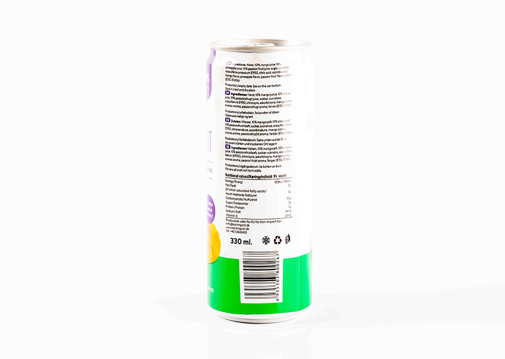 Tropicos Refreshments Mix Fruit- Karışık Meyve Aromalı İçecek 330 ml