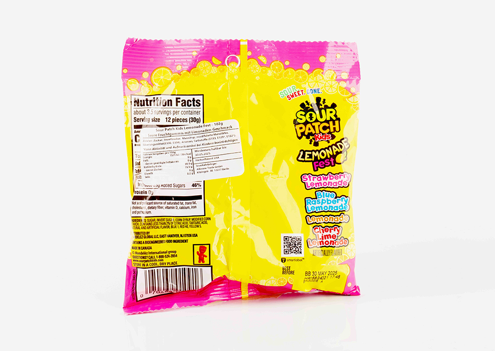 Sour Patch Lemonade Sauer Süßigkeiten-Limonata Aromalı Ekşi Şeker 102 g