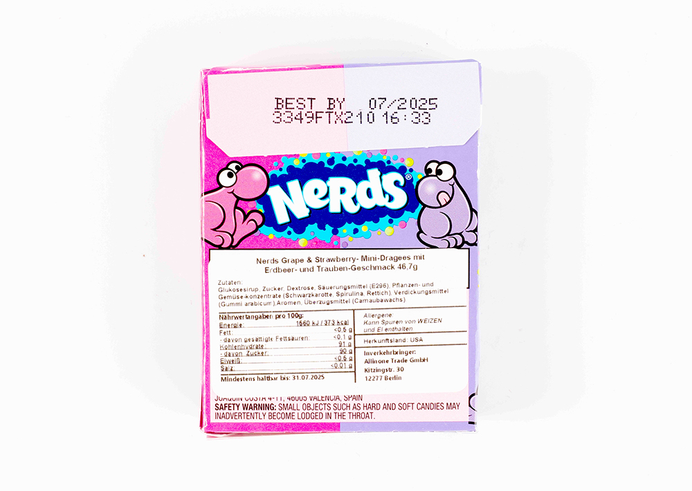 Nerds Candy Grape & Strawberry- Üzüm ve Çilek Aromalı Şeker 46 g