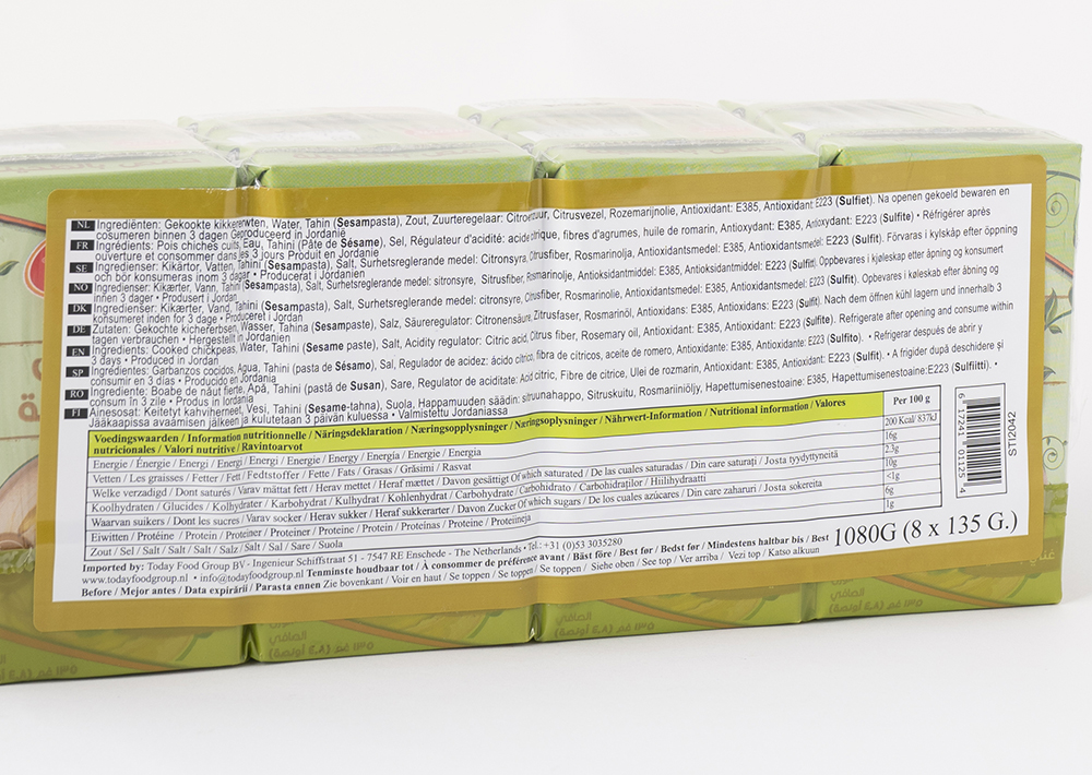 Kasih Hummus 8x135gr