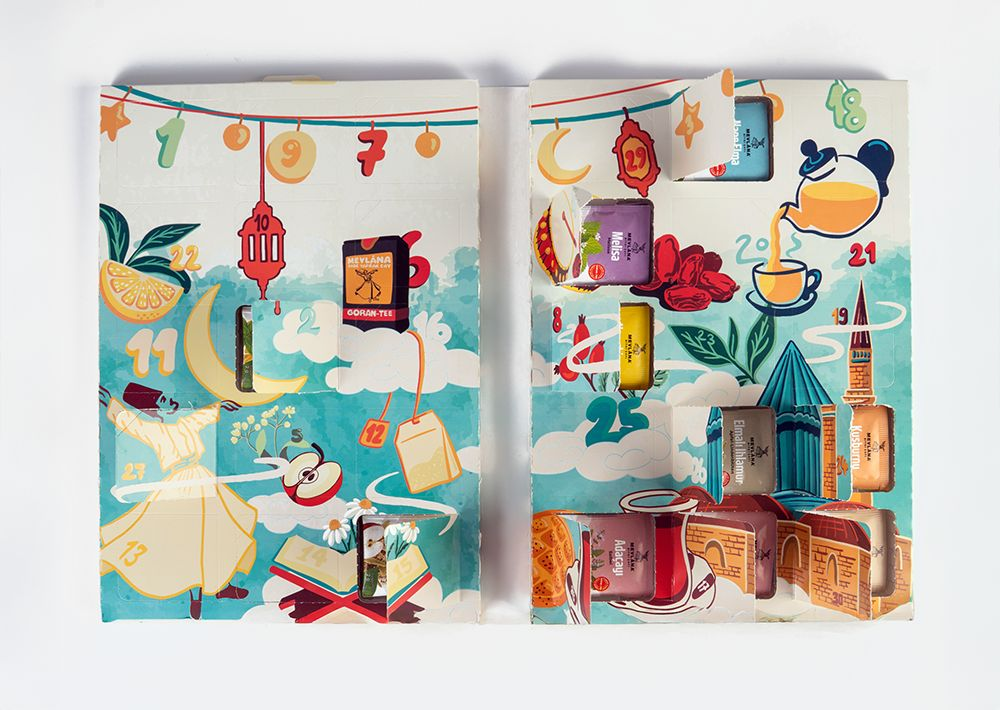 Mevlana Çay Ramazan Takvimi Karışık Bitki Çayı Seti (90 Adet)