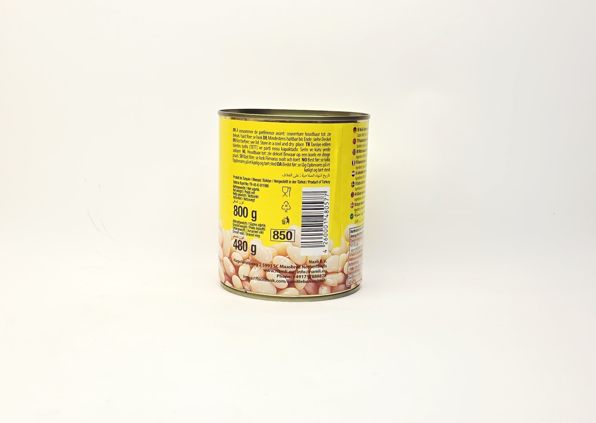 Namlı Gekochte Bohnen - Haşlanmış Fasulye 800g