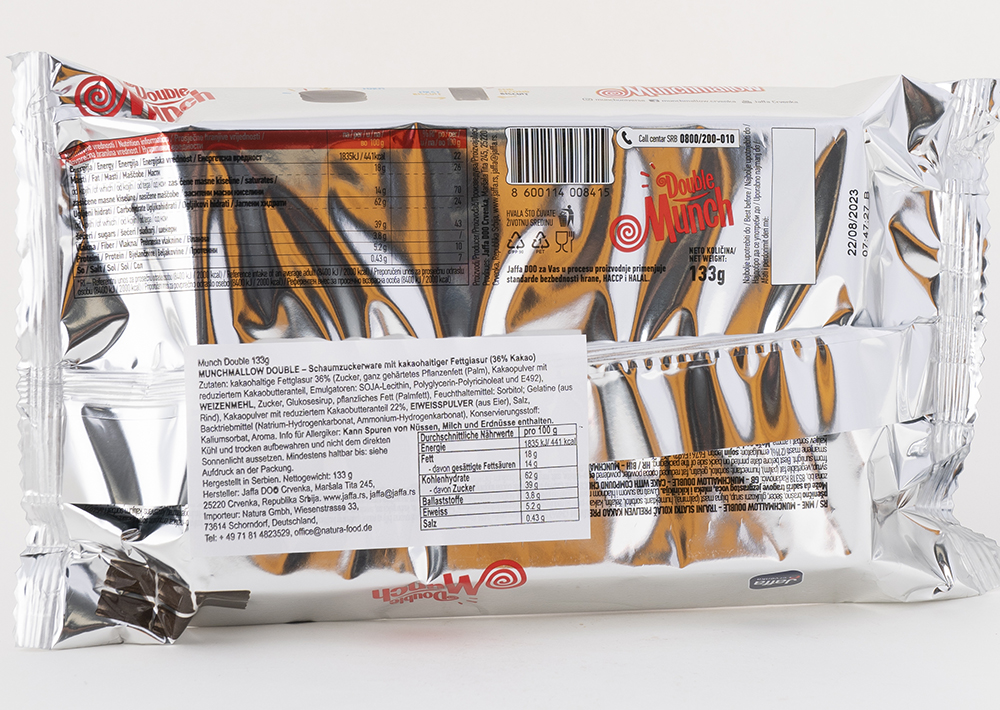 Jaffa Double Munch 6x - Dolgulu Bisküvi 133gr