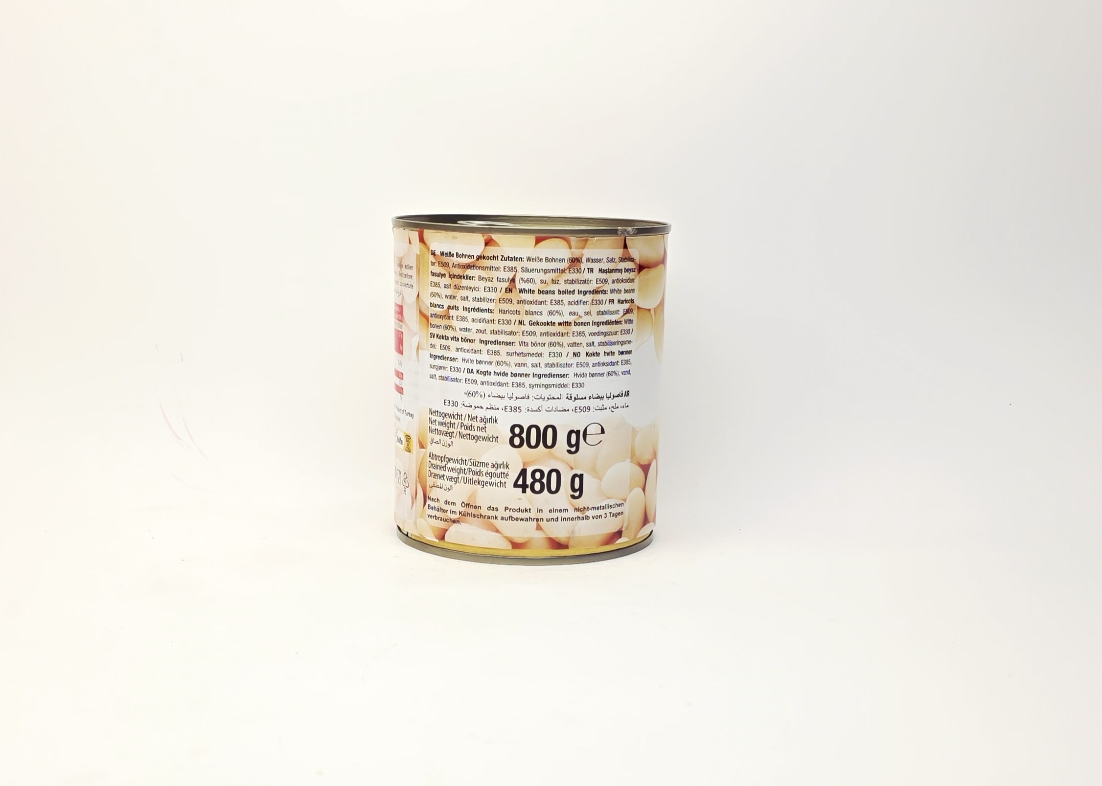 Tire Gekochte Weiße Bohnen - Haşlanmış Beyaz Fasulye 800g