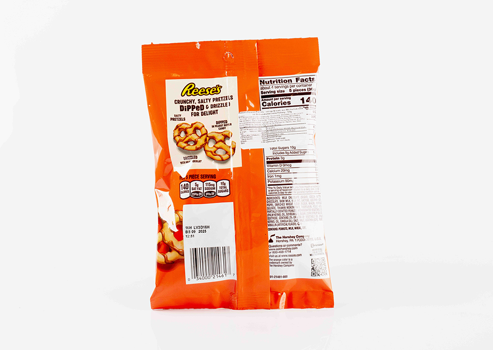 Reese's Dipped Bretzels- Fıstık Ezmeli Çikolata Kaplı Bretzels 120 g