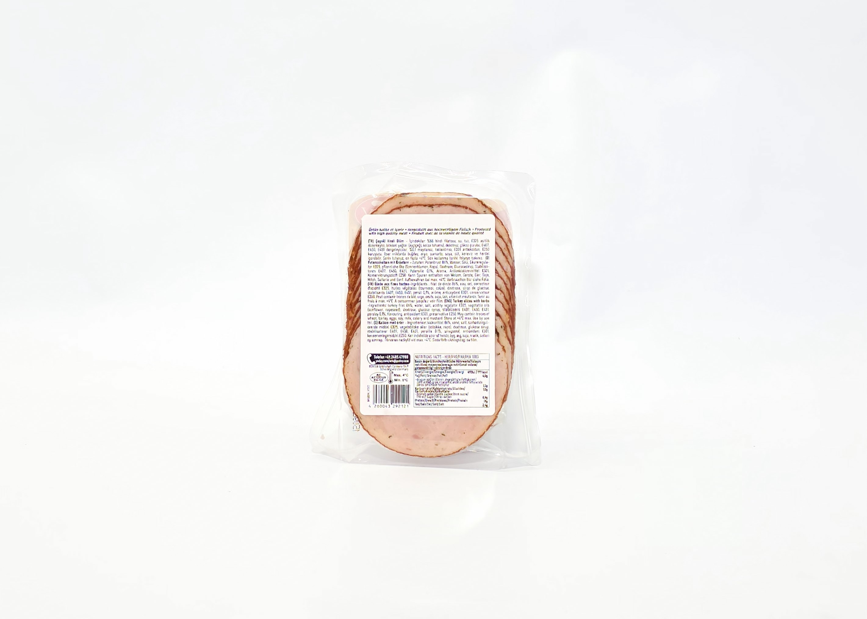 Yedoy Truthahnbrust mit Kräuter - Çeşnili Hindi Göğsü 150g