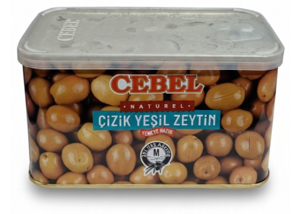 Cebel Natur Grüne Oliven - Çizik Yeşil Zeytin 700g - Morgenmarkt.de