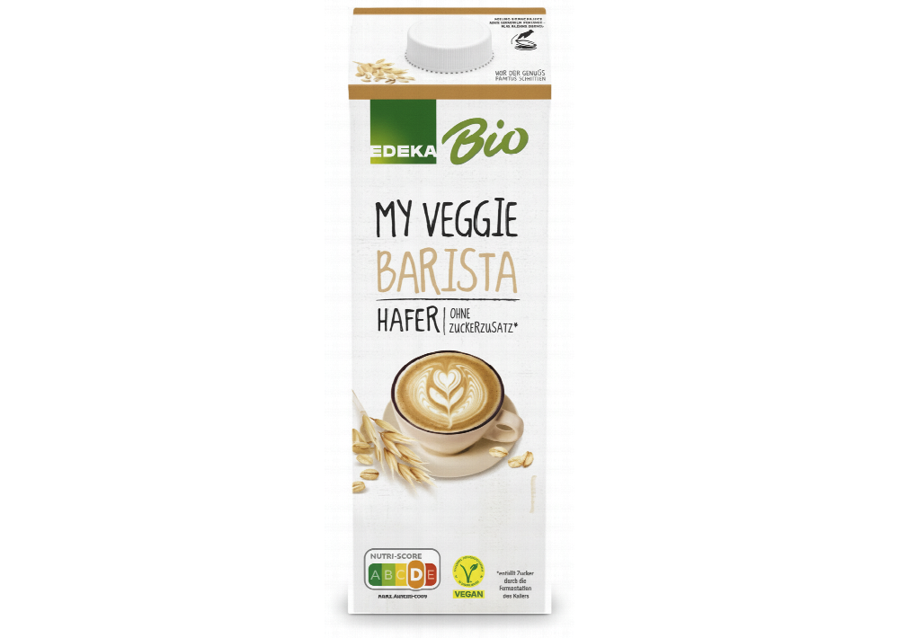 EDEKA BIO My Veggie Barista Hafer Mit Soja - Yulaf Ve Soya Sütü 1 L