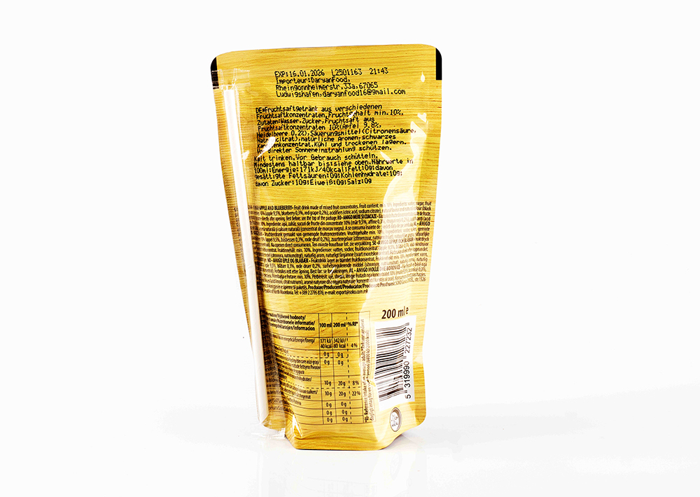 Amigo Juicy Friend Apple and Blueberry-  Elma ve Yaban Mersini Aromalı İçecek 200 ml